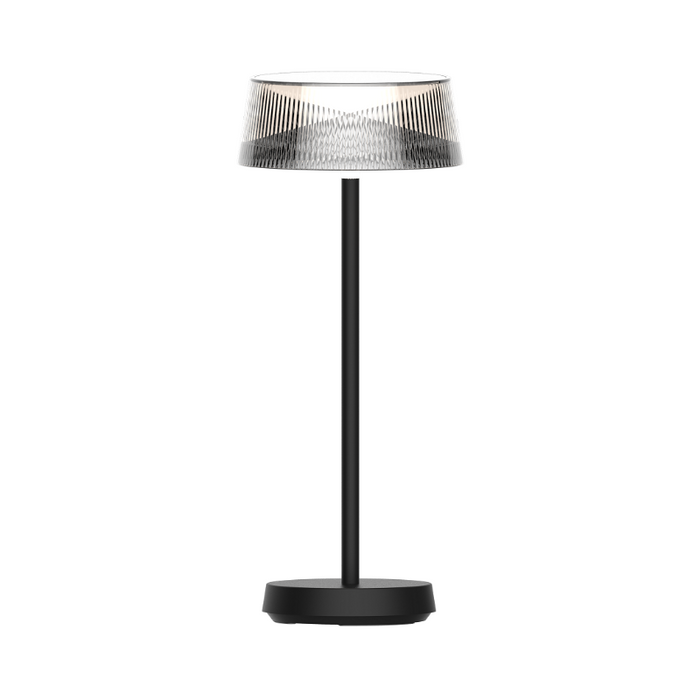 WAC TL-W251315 Crystal 1-lt 14" Tall LED Indoor/Outdoor Table Lamp - Black