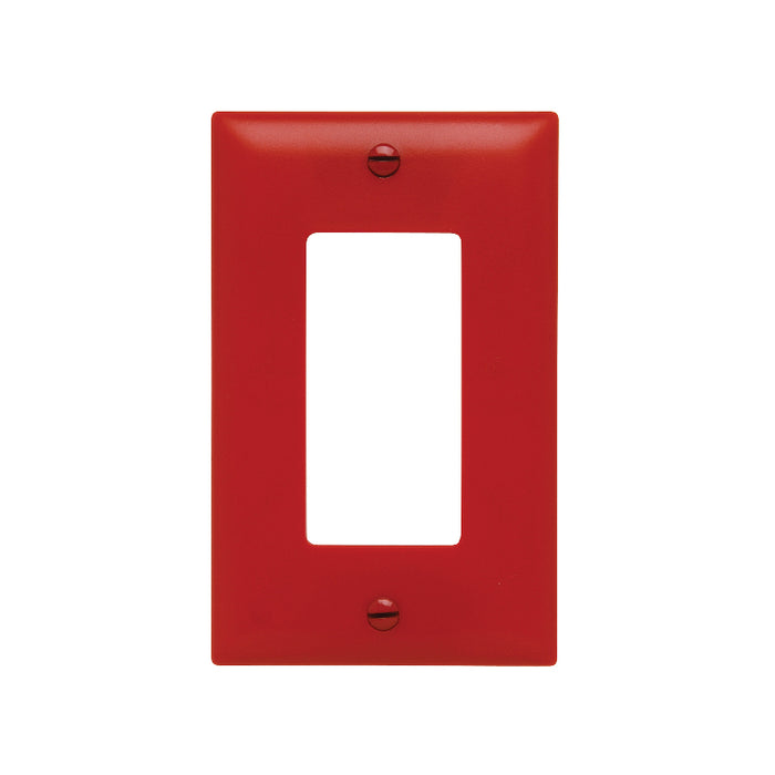 Wattstopper TP26 TradeMaster 1-Gang Nylon Wall Plate, 1 Decorator Opening