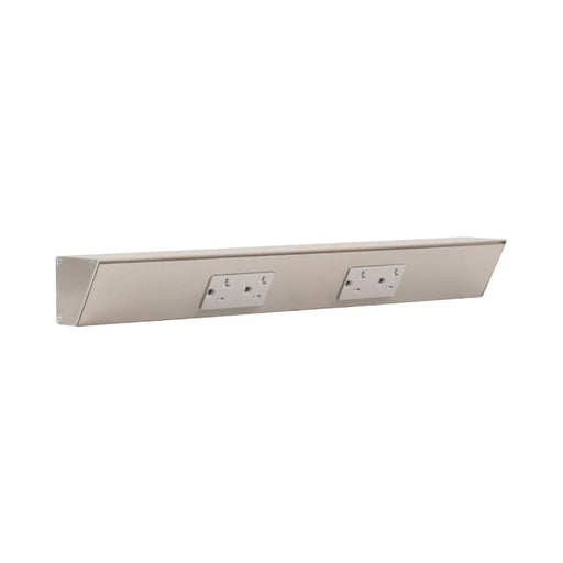 Task Lighting TR18 18" Duplex Receptacle Angle Power Strip - Satin Nickel