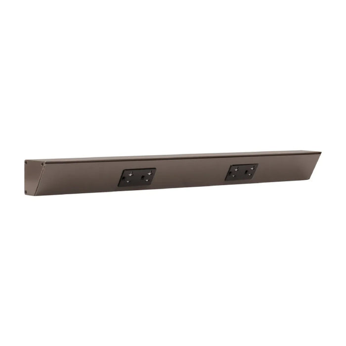 Task Lighting TR24 24" Duplex Receptacle Angle Power Strip - Bronze