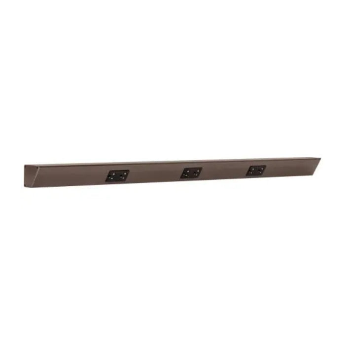 Task Lighting TR42 42" Duplex Receptacle Angle Power Strip - Bronze
