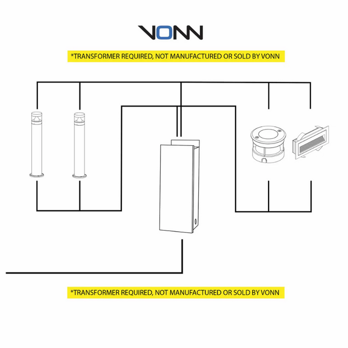 VONN VOS50128 Modern 3W 12V Integrated LED Step Light