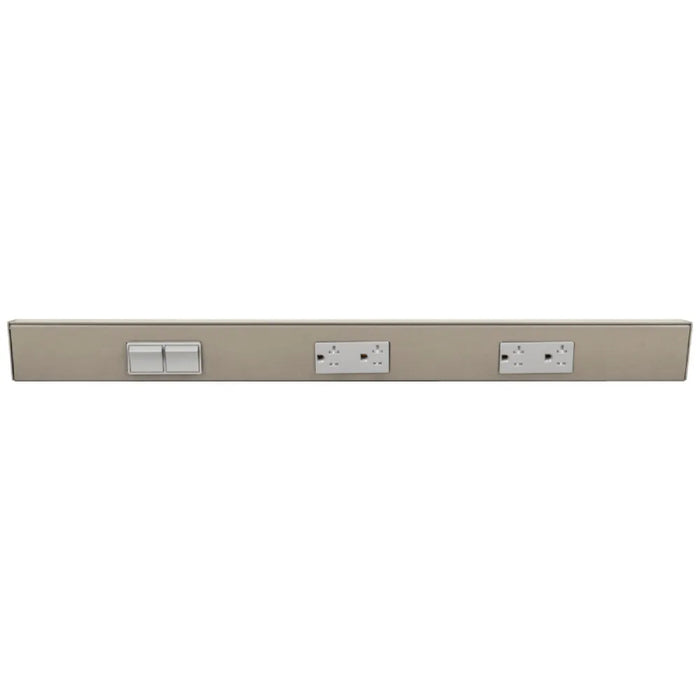 Task Lighting TRS24 24" Duplex Angle Power Strip, Double Switches & Receptacles