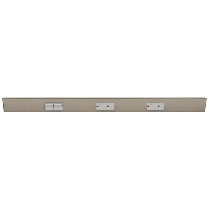 Task Lighting TRS30 30" Duplex Angle Power Strip, Double Switches & Receptacles