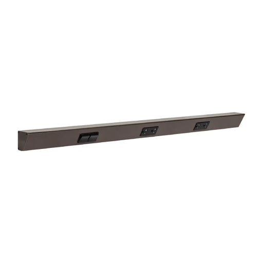 Task Lighting TRS36 36" Duplex Angle Power Strip, Double Switches & Receptacles - Bronze/Left