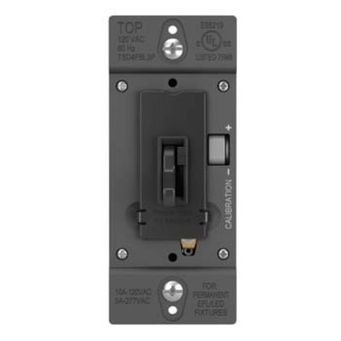 Wattstopper TSD4FBL3P TradeMaster 0-10V Fluorescent/LED Single Pole/3-Way Toggle Slide Dimmer, Preset
