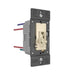 Wattstopper TSD4FBL3P TradeMaster 0-10V Fluorescent/LED Single Pole/3-Way Toggle Slide Dimmer, Preset - Light Almond