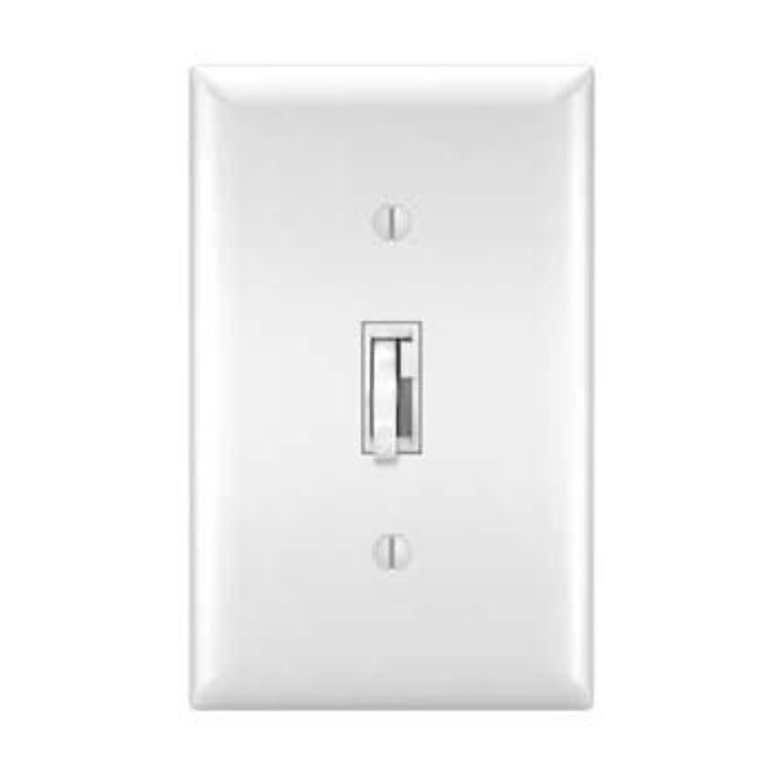 Wattstopper TSD4FBL3P TradeMaster 0-10V Fluorescent/LED Single Pole/3-Way Toggle Slide Dimmer, Preset
