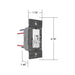 Wattstopper TSD4FBL3P TradeMaster 0-10V Fluorescent/LED Single Pole/3-Way Toggle Slide Dimmer, Preset