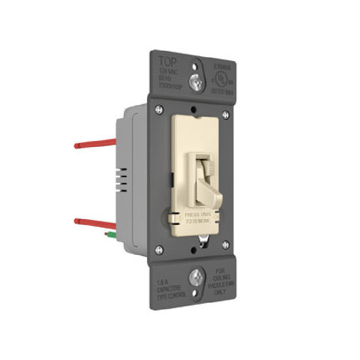 Wattstopper TSDDH163 Toggle Slide De-Hummer Single Pole/3-Way, 1.6A - Light Almond