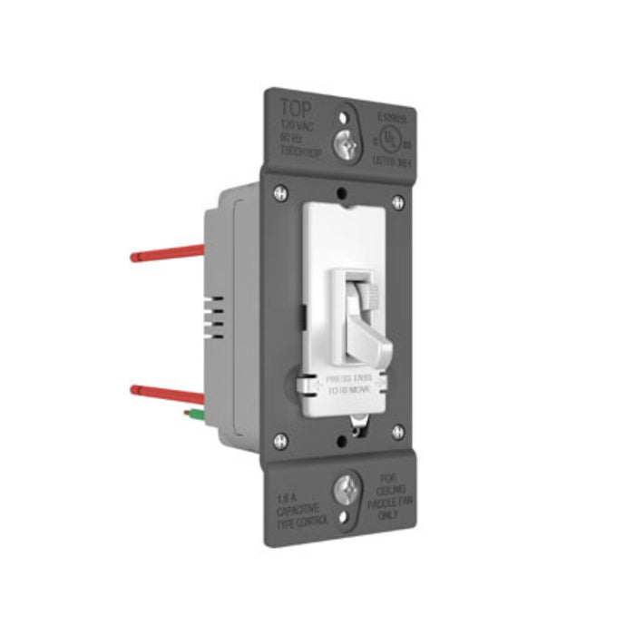 Wattstopper TSDDH163 Toggle Slide De-Hummer Single Pole/3-Way, 1.6A - White