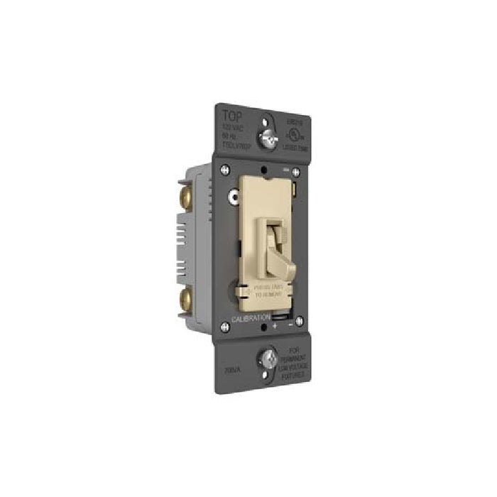 Wattstopper TSDLV703P TradeMaster Toggle Slide Dimmer Low Voltage Single Pole/3-Way, 700VA