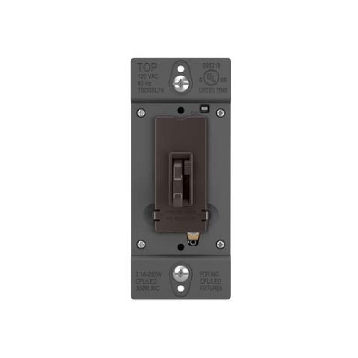 Wattstopper TSDSSL7AP TradeMaster SSL7A-Compliant LED/CFL/Incandescent Single Pole/3-Way Toggle Slide Dimmer