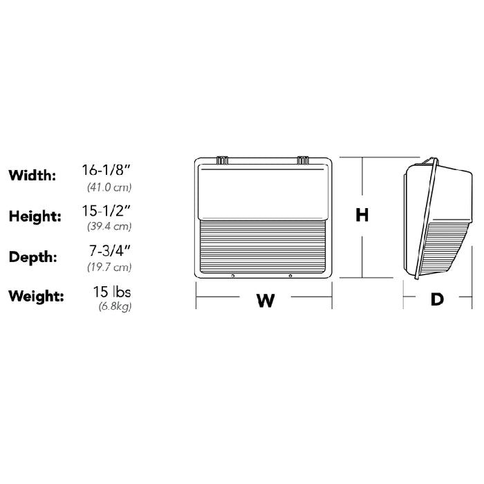 Lithonia TWP LED 67W LED Outdoor Wall Pack, 5000K