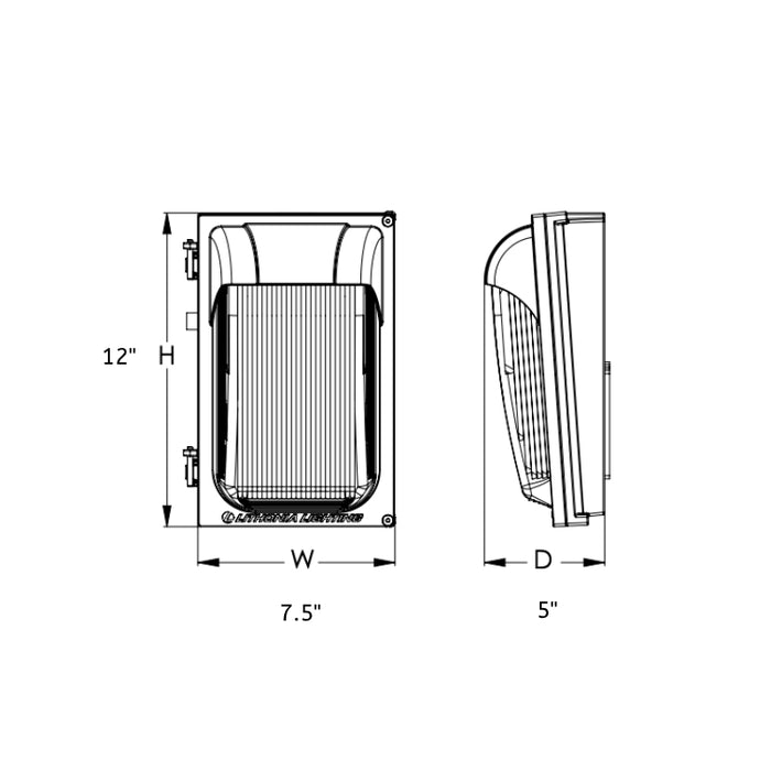 Lithonia Contractor Select TWX1 LED ALO 22W Adjustable Light Ouput Wall Pack, 5000K