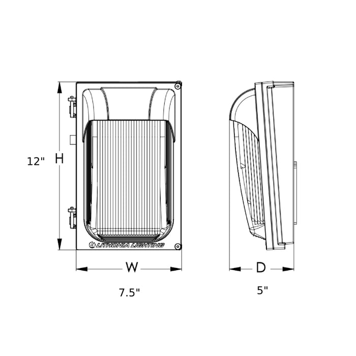 Lithonia TWX1 22W LED Adjustable Light Ouput Wall Pack, 4000K