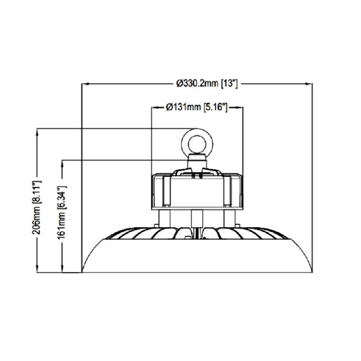 Westgate ULHB 100W LED High-Lumen UFO High Bay, 480V