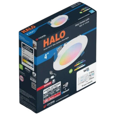 Halo HLB4069WZ 4" Smart Wi-Fi Slim Canless LED Downlight