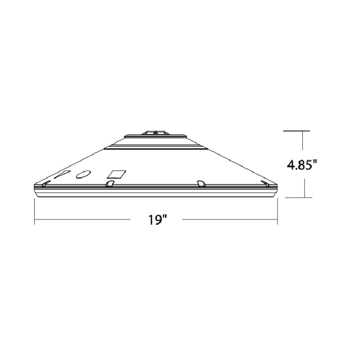 Lithonia VCPG 43W LED Parking Garage Light w/ Up Light, Pendant Mount