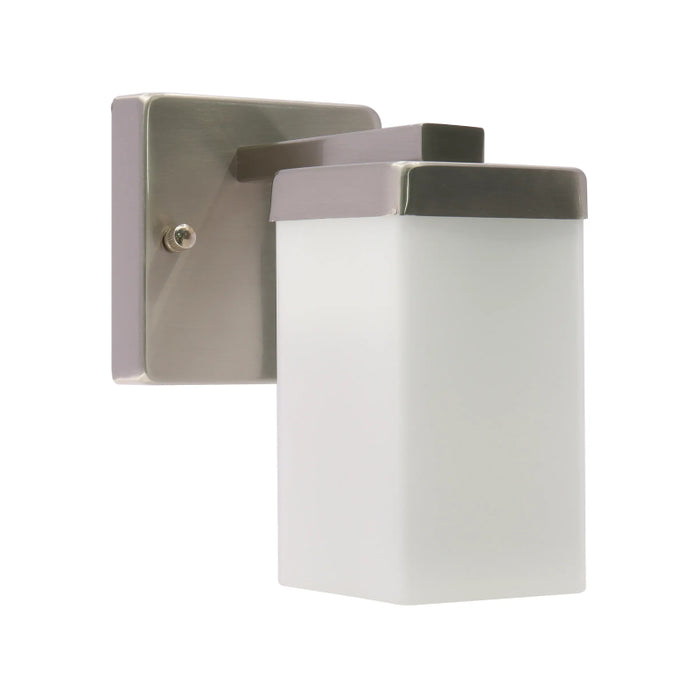 Westgate VLM-E26-1L 1-lt 8" Tall Vanity Light - Brushed Nickel