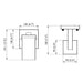 Westgate VLM-E26-1L 1-lt 8" Tall Vanity Light
