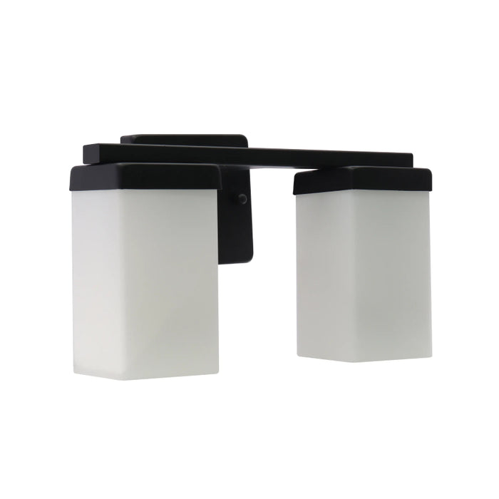 Westgate VLM-E26-2L 2-lt 12" Vanity Light - Black