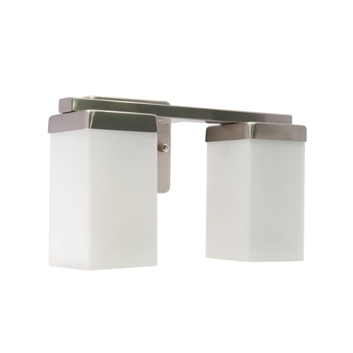 Westgate VLM-E26-2L 2-lt 12" Vanity Light - Brushed Nickel
