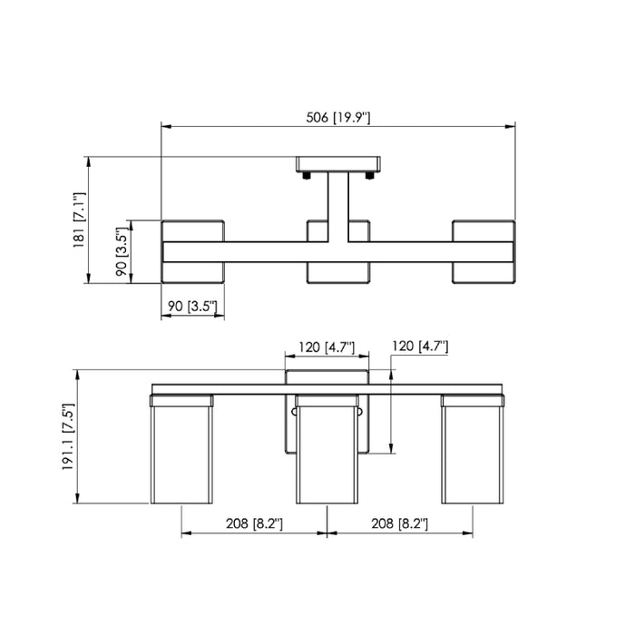 Westgate VLM-E26-3L 3-lt 20" Vanity Light