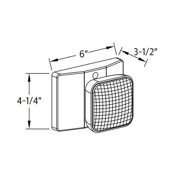 Chloride VLT1R Value+ Square 1W LED Single Remote Head