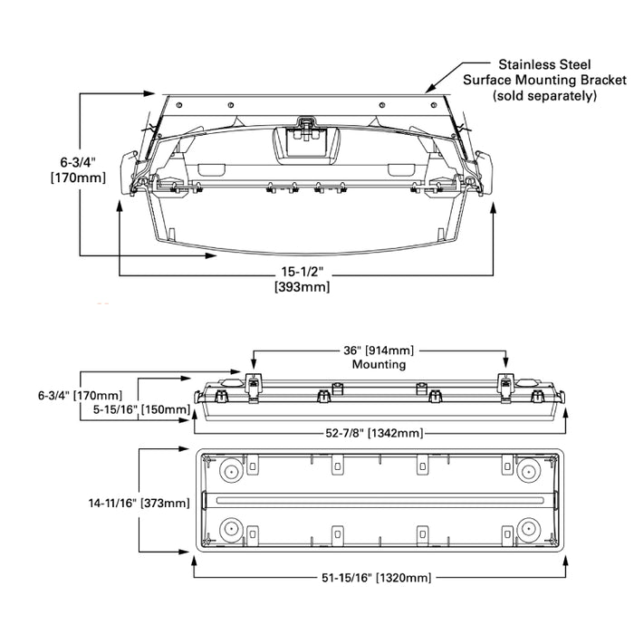 Fail-Safe VRVT4LED 4-ft Tamper Resistant LED Vaportite, 18000lm