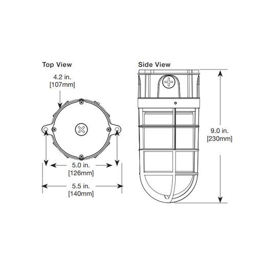 Halo VT1730 17W LED Vapor Tight, 3500K, 1450 Lumens, 120-277V
