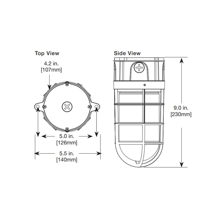 Halo VT1730 17W LED Vapor Tight, 3500K, 1450 Lumens, 120-277V