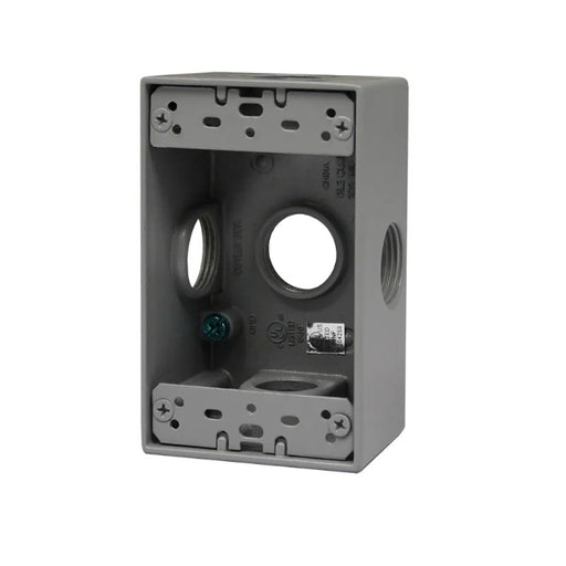 Westgate W1B50-5X One-Gang Weatherproof Box, 1/2" Trade, 5 Outlet Holes