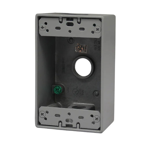 Westgate W1B75-3 One-Gang Weatherproof Box, 3/4" Trade, 3 Outlet Holes