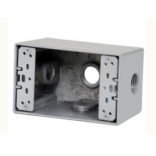 Westgate W1B100-3 One-Gang Weatherproof Box, 1" Trade, 3 Outlet Holes