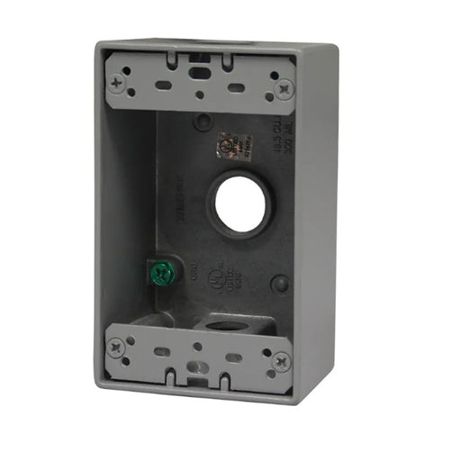 Westgate W1DB50-3 One-Gang Weatherproof Box, 1/2" Trade, 3 Outlet Holes