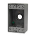 Westgate W1DB50-3 One-Gang Weatherproof Box, 1/2" Trade, 3 Outlet Holes