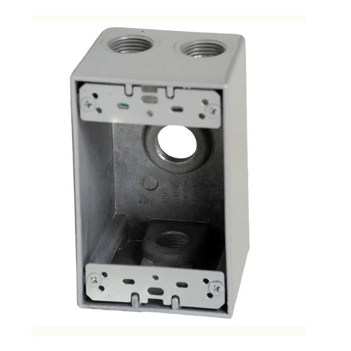 Westgate W1DB50-4 One-Gang Weatherproof Box, 1/2" Trade, 4 Outlet Holes