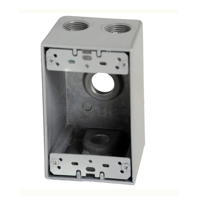 Westgate W1DB75-4 One-Gang Weatherproof Box, 3/4" Trade, 4 Outlet Holes