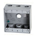 Westgate W2B50-3 Two-Gang Weatherproof Box, 1/2" Trade, 3 Outlet Holes