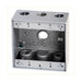 Westgate W2B50-4 Two-Gang Weatherproof Box, 1/2" Trade, 4 Outlet Holes