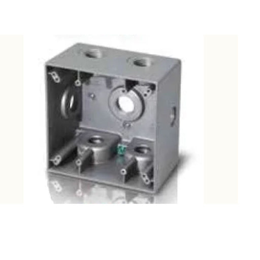 Westgate W2DB100-7X Two-Gang Deep Box, 1" Trade Size, 7 Outlet Holes