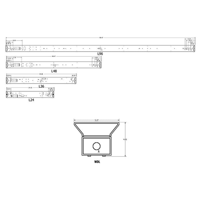 Lithonia CLX Series LED Linear Strip Light, Wide Diffuse, 120-277V, 4000K