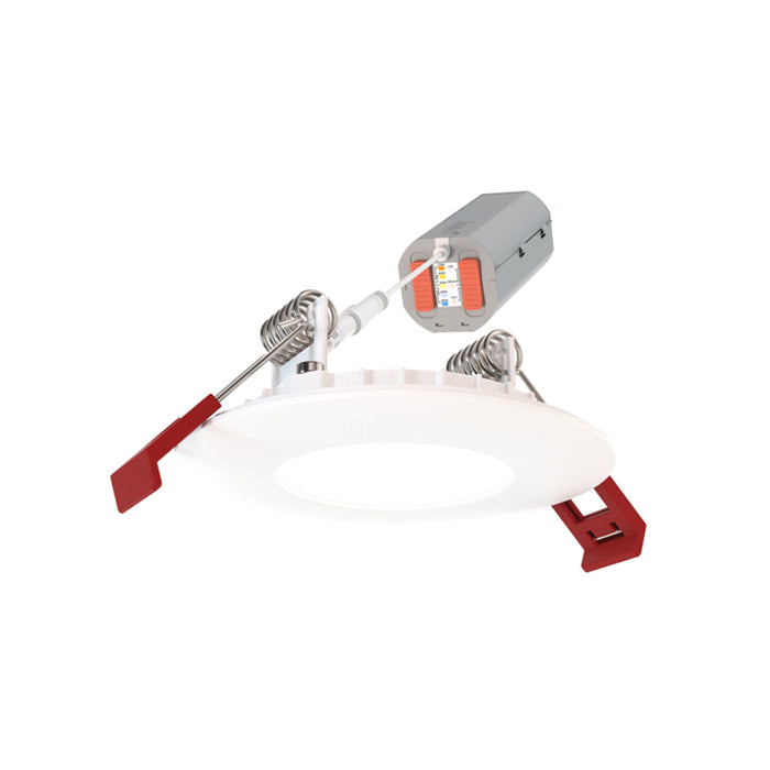 Contractor Select WF2 RD ALO25 SWW5 Wafer 2" LED Flat Switchable Canless Downlight