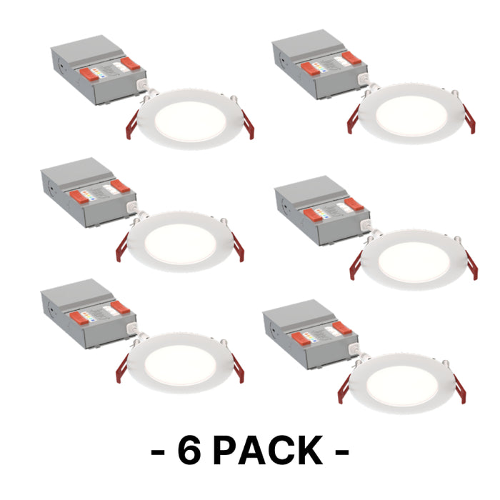 Juno Canless WF4 4" LED Smooth Slim Disk - Lumens and CCT Selectable