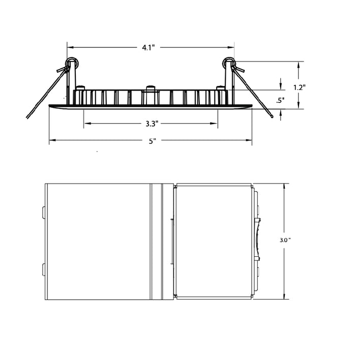 Juno Contractor Select WF4 SWW5 4" LED Ultra-Thin Wafer Switchable Downlight, 5CCT Switchable, 6-Pack