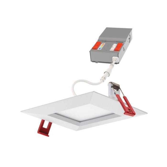 Lithonia 4" & 6" Wafer-Thin LED Square Canless Downlight, 5CCT Selectable, 120V