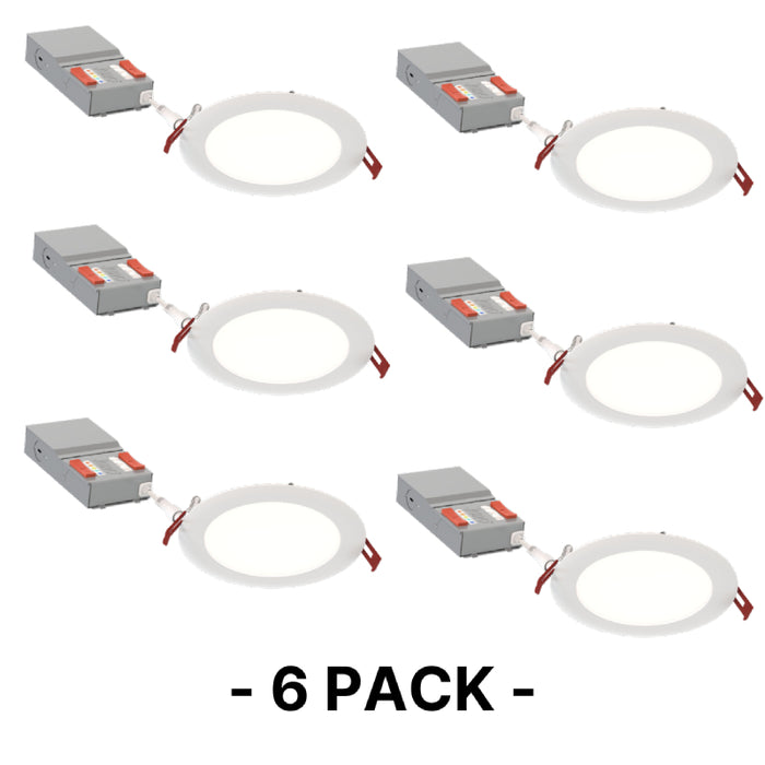 Juno Canless WF6 6" LED Smooth Flat lens -  Lumen and CCT Selectable