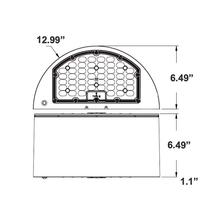 Westgate WHCX-24-40W-MCTP 24W/32W/40W LED Cylinder Wall Pack, Power & CCT Selectable