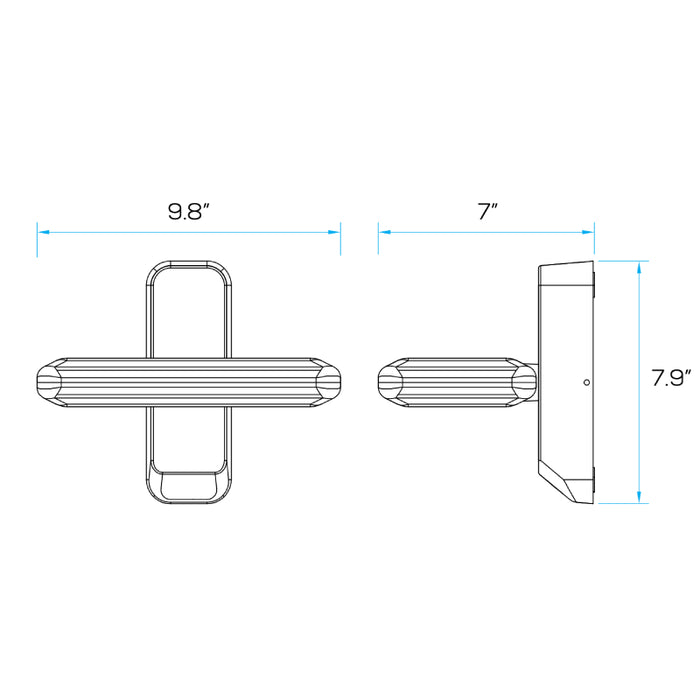 Sarin WL1961S 13W 10" LED Outdoor Wall Sconce, Tunable